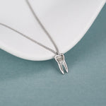 Sterling Silver Molar Tooth Necklace