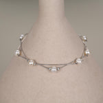 Double Layer Baroque Pearl Station Bracelet