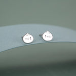 Sterling Silver Bao Bun Earrings, Silver or Gold, Dumpling Earrings, Kawaii Bao Earrings, Cute and Fun Food Jewellery, Quirky Bao Earrings