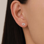 Mismatched Dragon and Sword 18G Screw Back Earrings in Sterling Silver