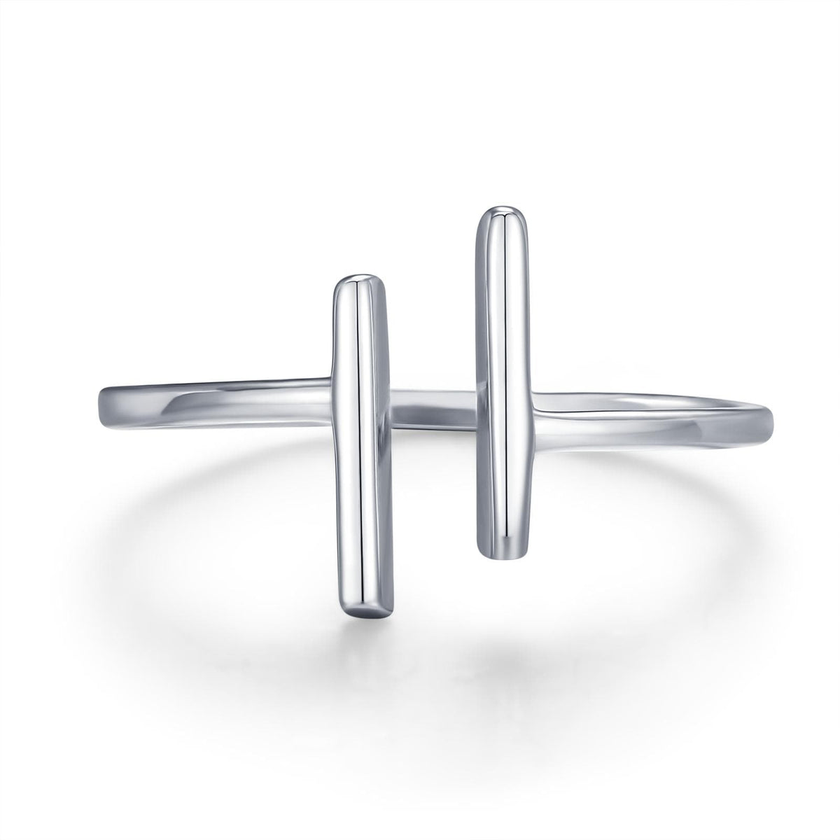 Minimalist Asymmetric Bar Open Ring