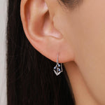Sterling Silver Bluebell Flower Hook Earrings