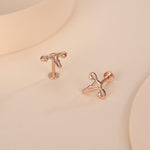 Sterling Silver Female Anatomy 16G Flat Back Earrings