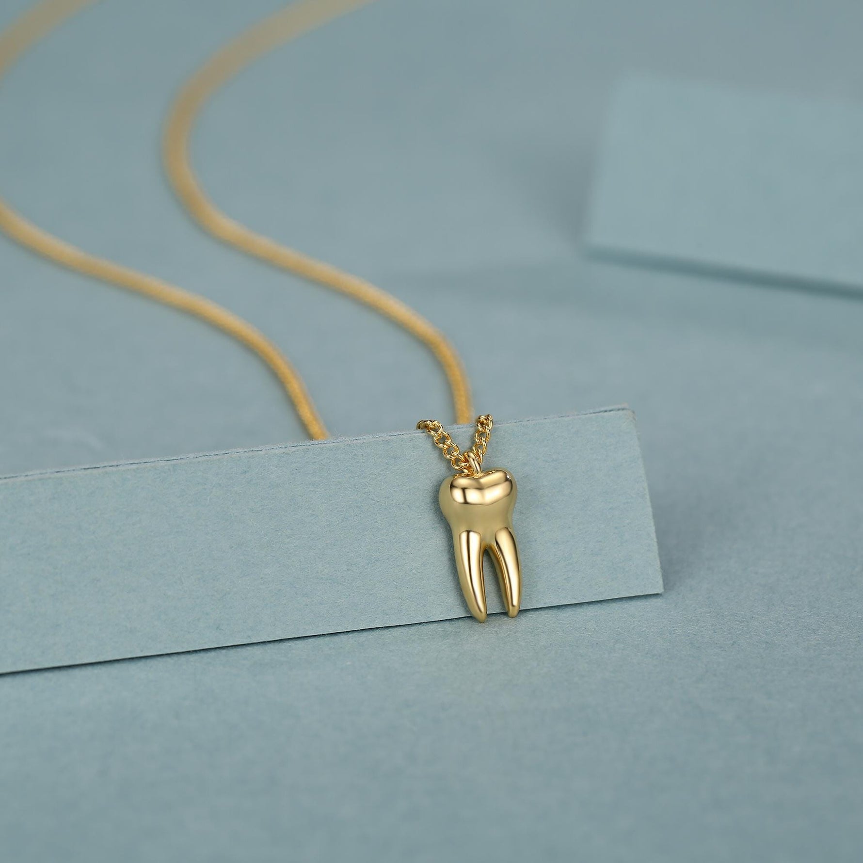 Sterling Silver Molar Tooth Necklace