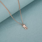 Sterling Silver Molar Tooth Necklace