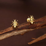 Sterling Silver Ant 16G Flat Back Labret Earrings