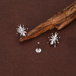 Sterling Silver Ant 16G Flat Back Labret Earrings