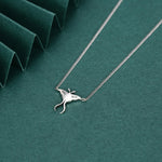 Oxidised Luna Moth Charm Necklace
