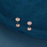 Sterling Silver Sunburst Disk 16G Flat Back Earrings