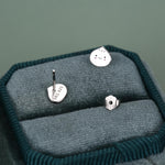 Sterling Silver Bao Bun Earrings, Silver or Gold, Dumpling Earrings, Kawaii Bao Earrings, Cute and Fun Food Jewellery, Quirky Bao Earrings