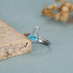 Sterling Silver Chemistry Flask Ring