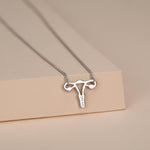 Sterling Silver Female Anatomy Necklace
