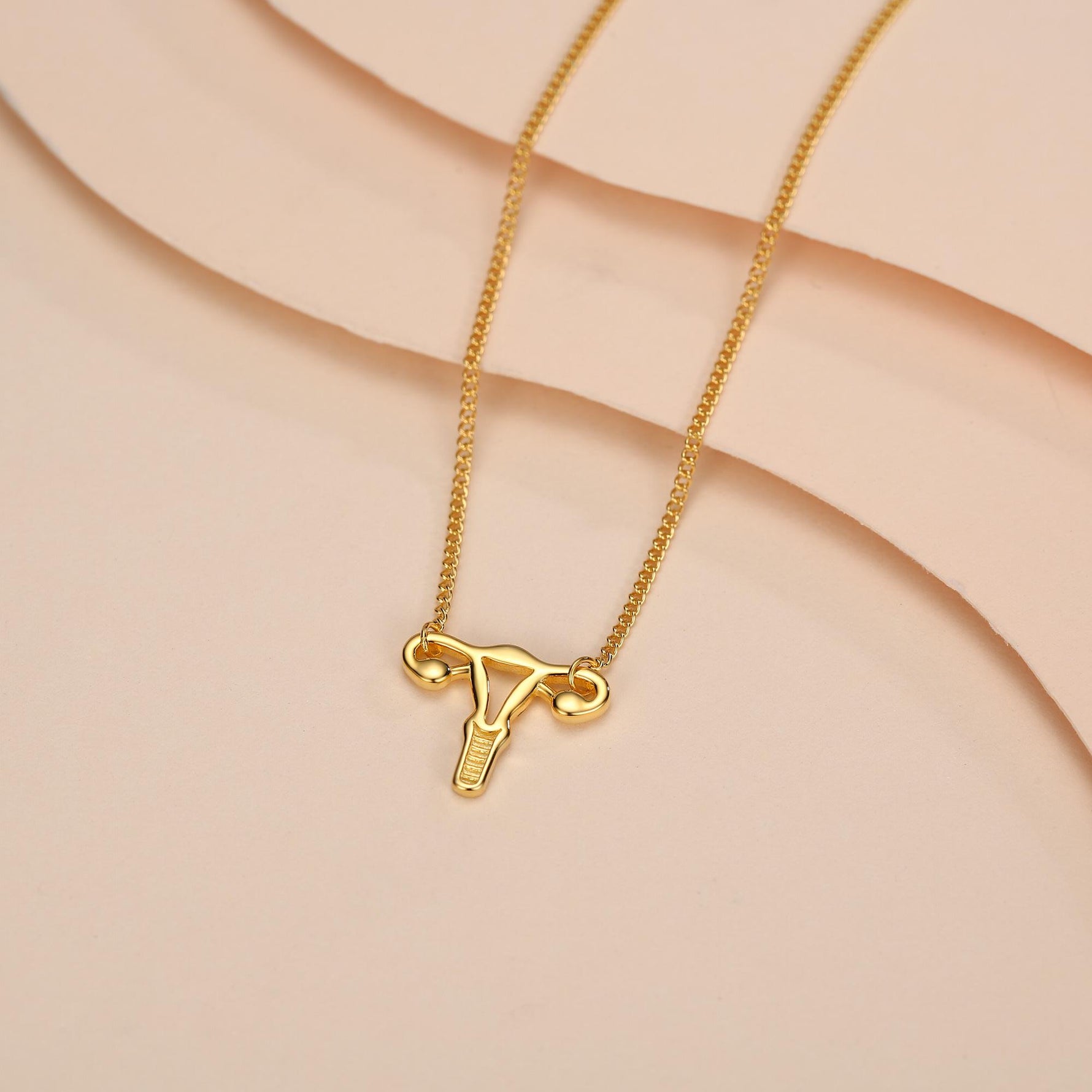 Sterling Silver Female Anatomy Necklace