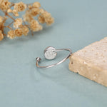 Green Jasper Jade Open Ring
