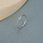 Extra Tiny Little Moon Skinny Ring