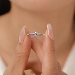 Extra Tiny Little Moon Skinny Ring