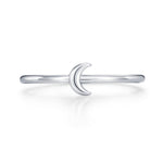 Extra Tiny Little Moon Skinny Ring