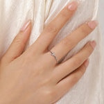 Extra Tiny Little Moon Skinny Ring