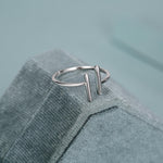 Minimalist Asymmetric Bar Open Ring