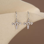Sterling Silver Female Anatony Hoop Earrings