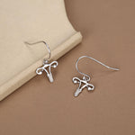 Sterling Silver Female Anatony Hoop Earrings
