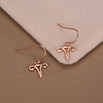 Sterling Silver Female Anatony Hoop Earrings