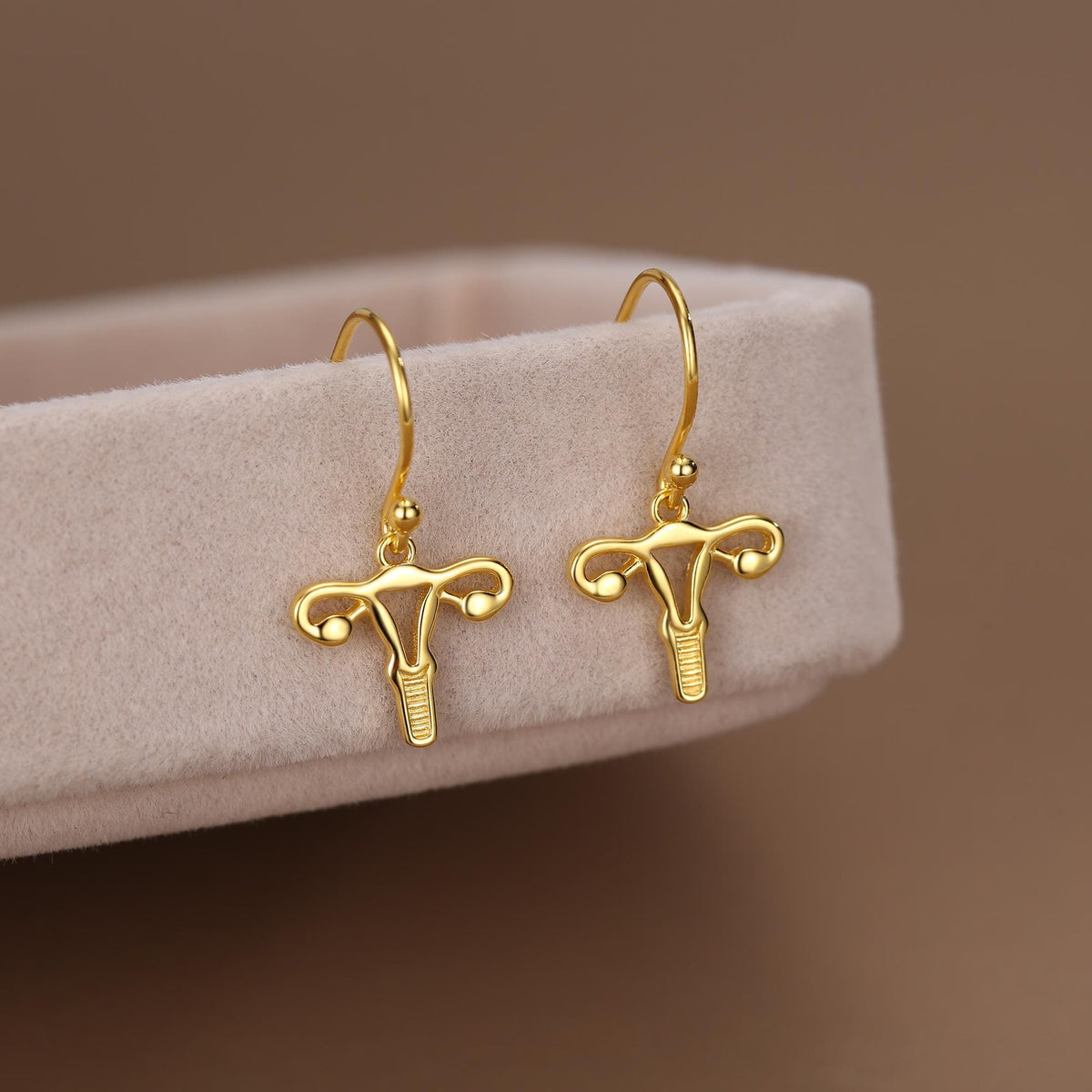 Sterling Silver Female Anatony Hoop Earrings