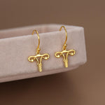 Sterling Silver Female Anatony Hoop Earrings