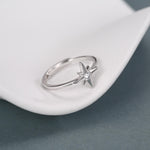 Sterling Silver North Star CZ Ring