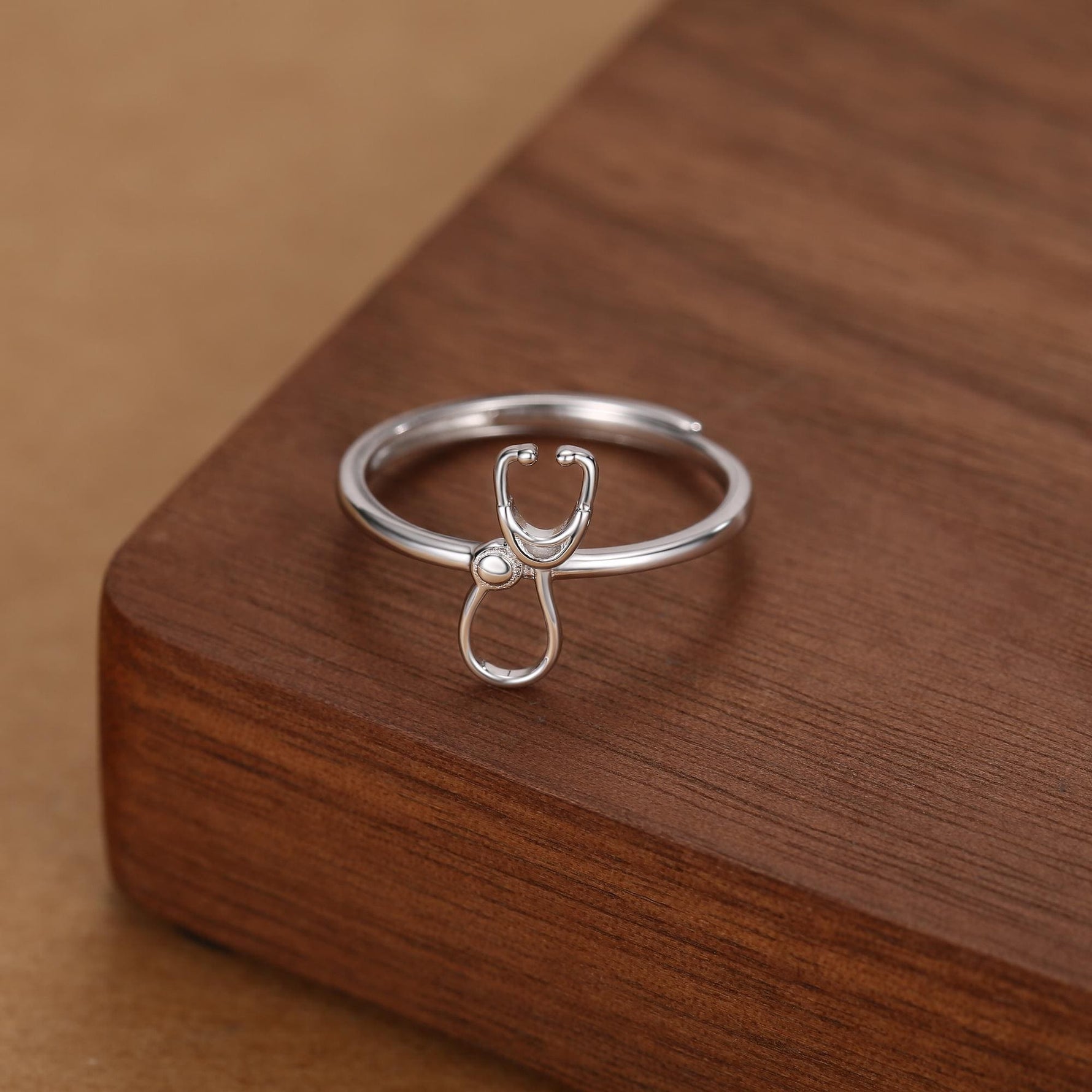 Sterling Silver Stethoscope Ring