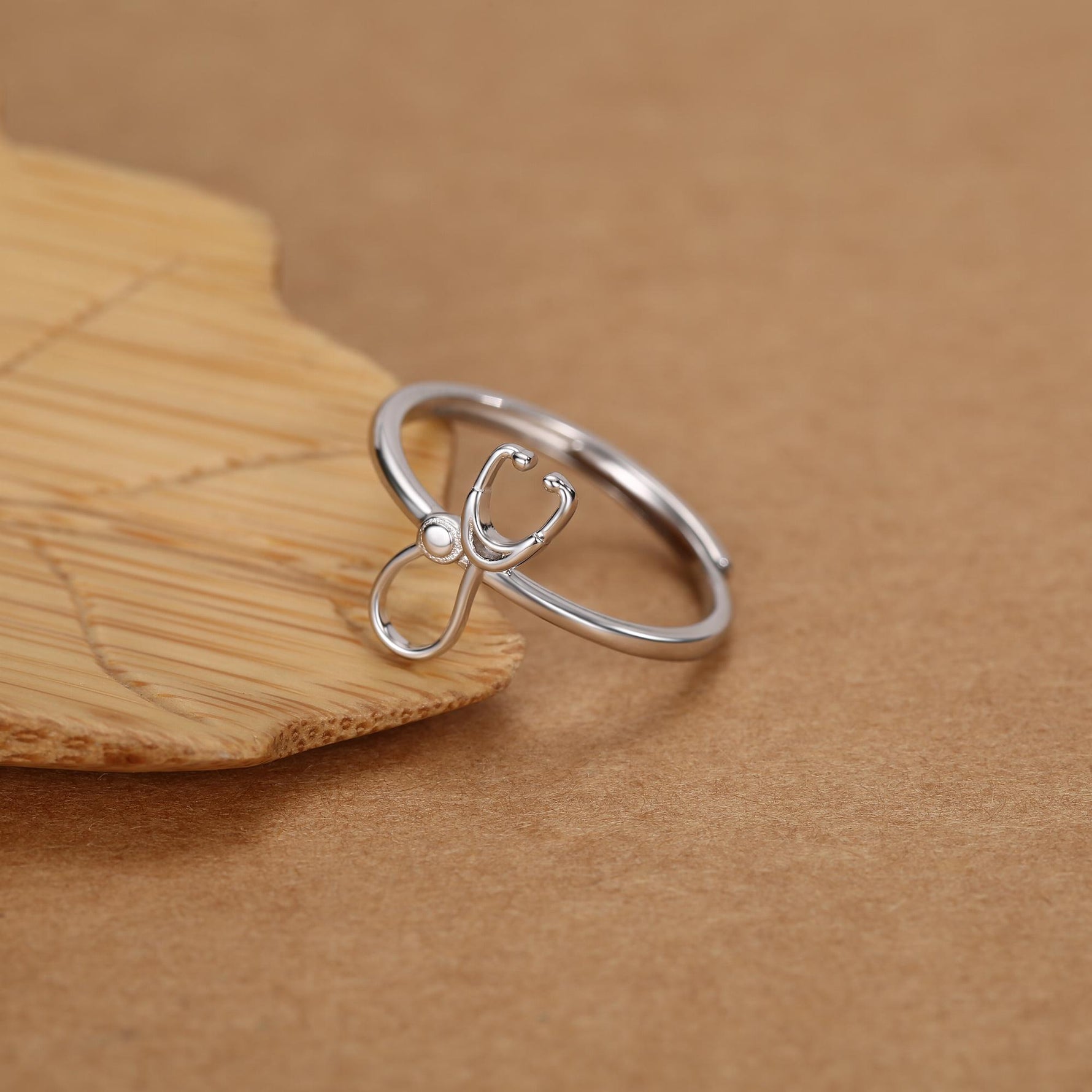 Sterling Silver Stethoscope Ring