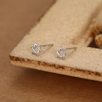 Sterling Silver Star of David Star Stud Earrings, Silver, Gold or Rose Gold, Dainty Star Earrings