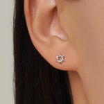 Sterling Silver Star of David Star Stud Earrings, Silver, Gold or Rose Gold, Dainty Star Earrings