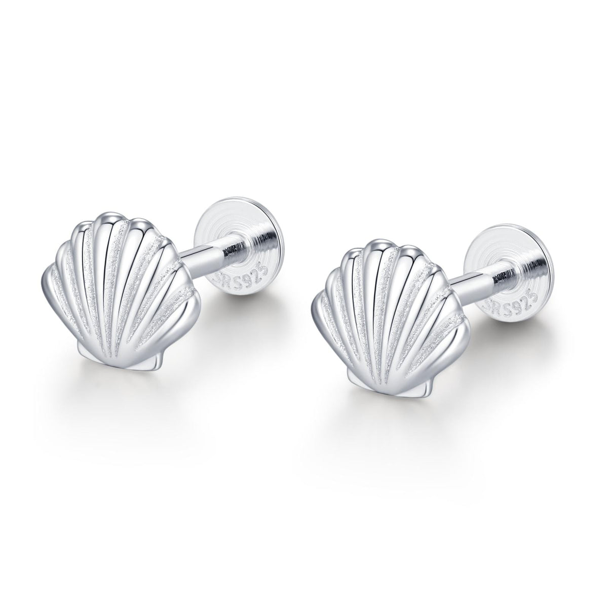 Seashell 16G Flat Back Studs