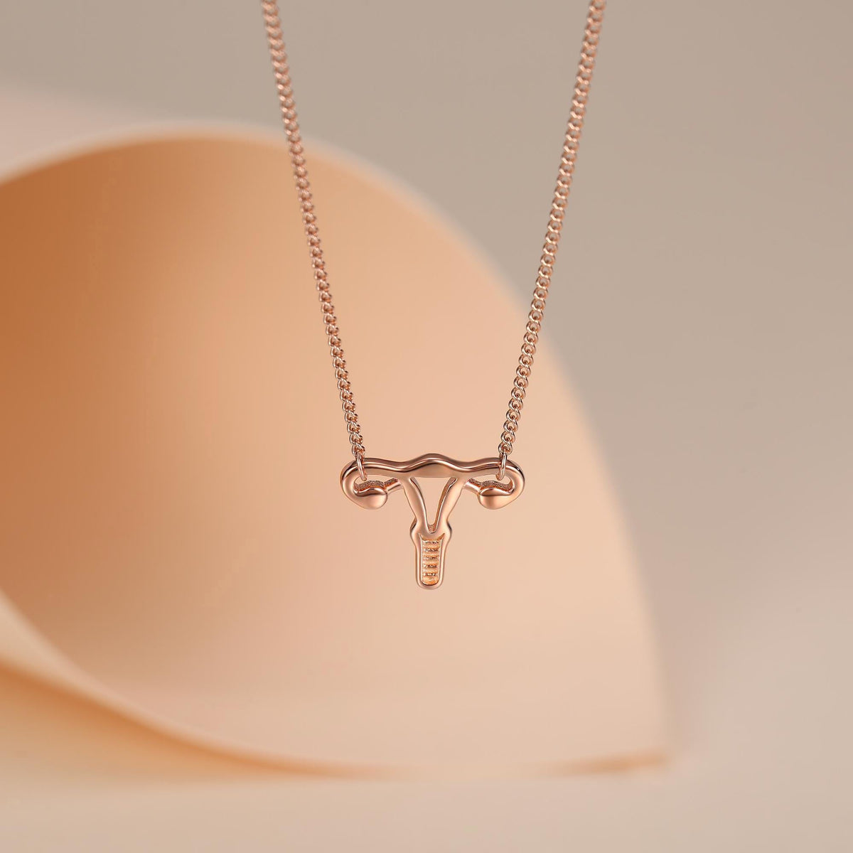Sterling Silver Female Anatomy Necklace