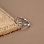 Sterling Silver DNA Helix Ring