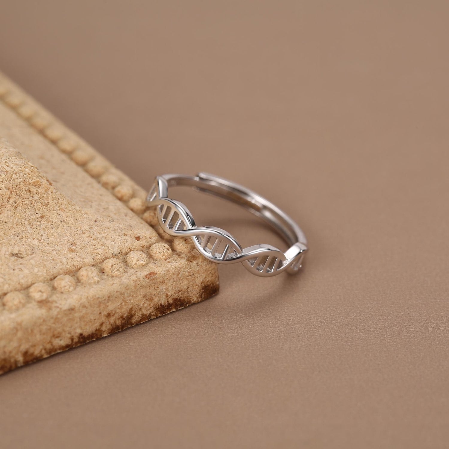 Sterling Silver DNA Helix Ring