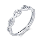 Sterling Silver DNA Helix Ring
