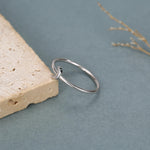 Extra Tiny Little Moon Skinny Ring