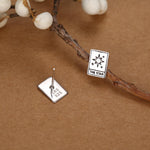 Sterling Silver Mismatched Tarot Card Sun and Star Stud Earrings