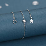 Sterling Silver Delicate Tiny Star Bracelet