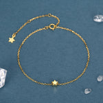Sterling Silver Delicate Tiny Star Bracelet
