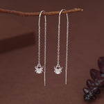 Sterling Silver Spider Threader Earrings