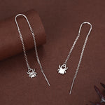 Sterling Silver Spider Threader Earrings