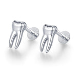 Tooth Flat Back Stud Earrings