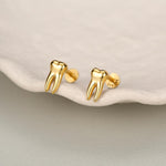 Tooth Flat Back Stud Earrings
