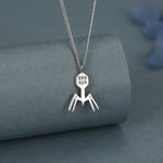 Sterling Silver Bacteriophage Necklace