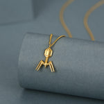 Sterling Silver Bacteriophage Necklace