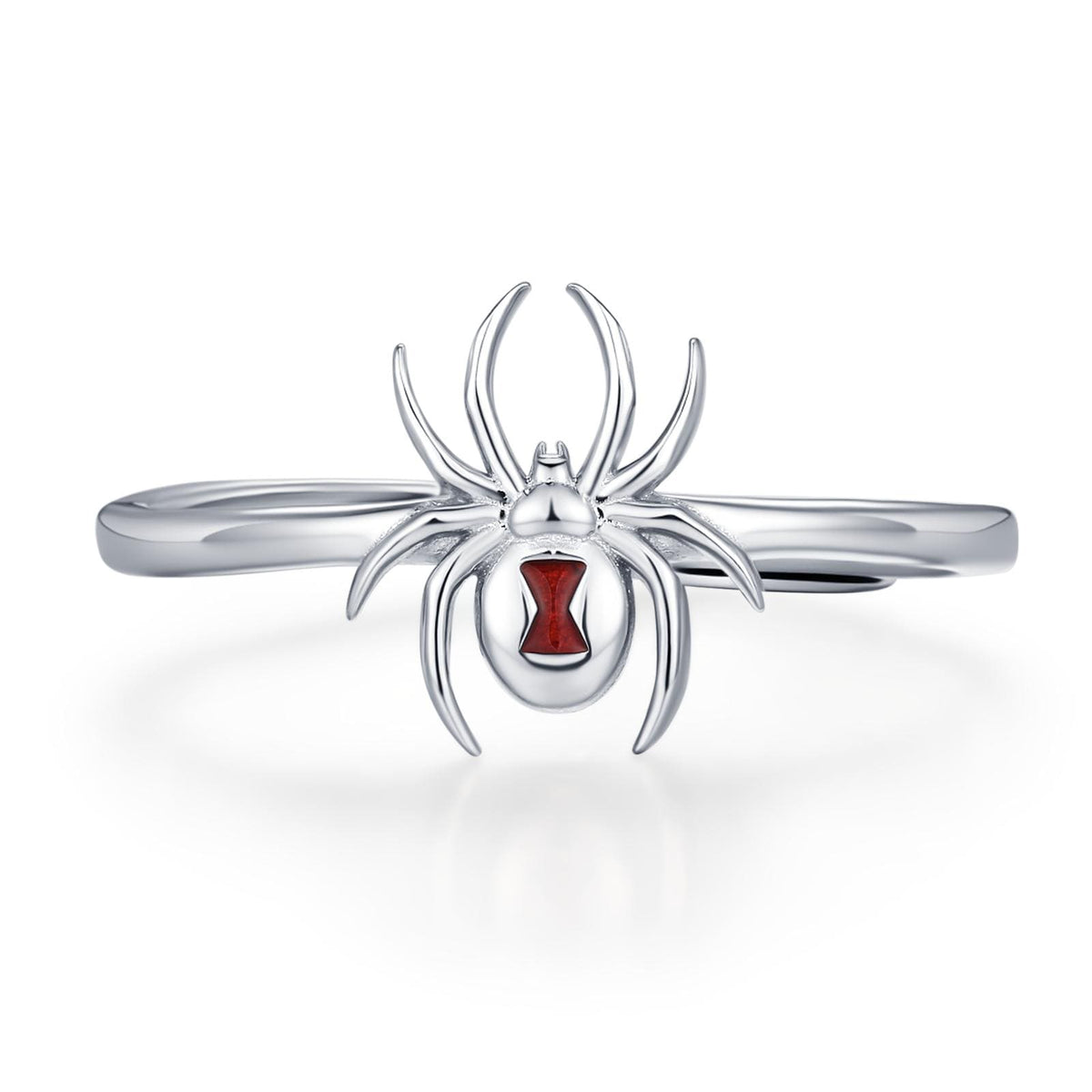 Sterling Silver Black Widow Spider Ring
