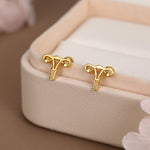 Sterling Silver Female Anatomy 18G Screw Back Earrings with Ball Backs